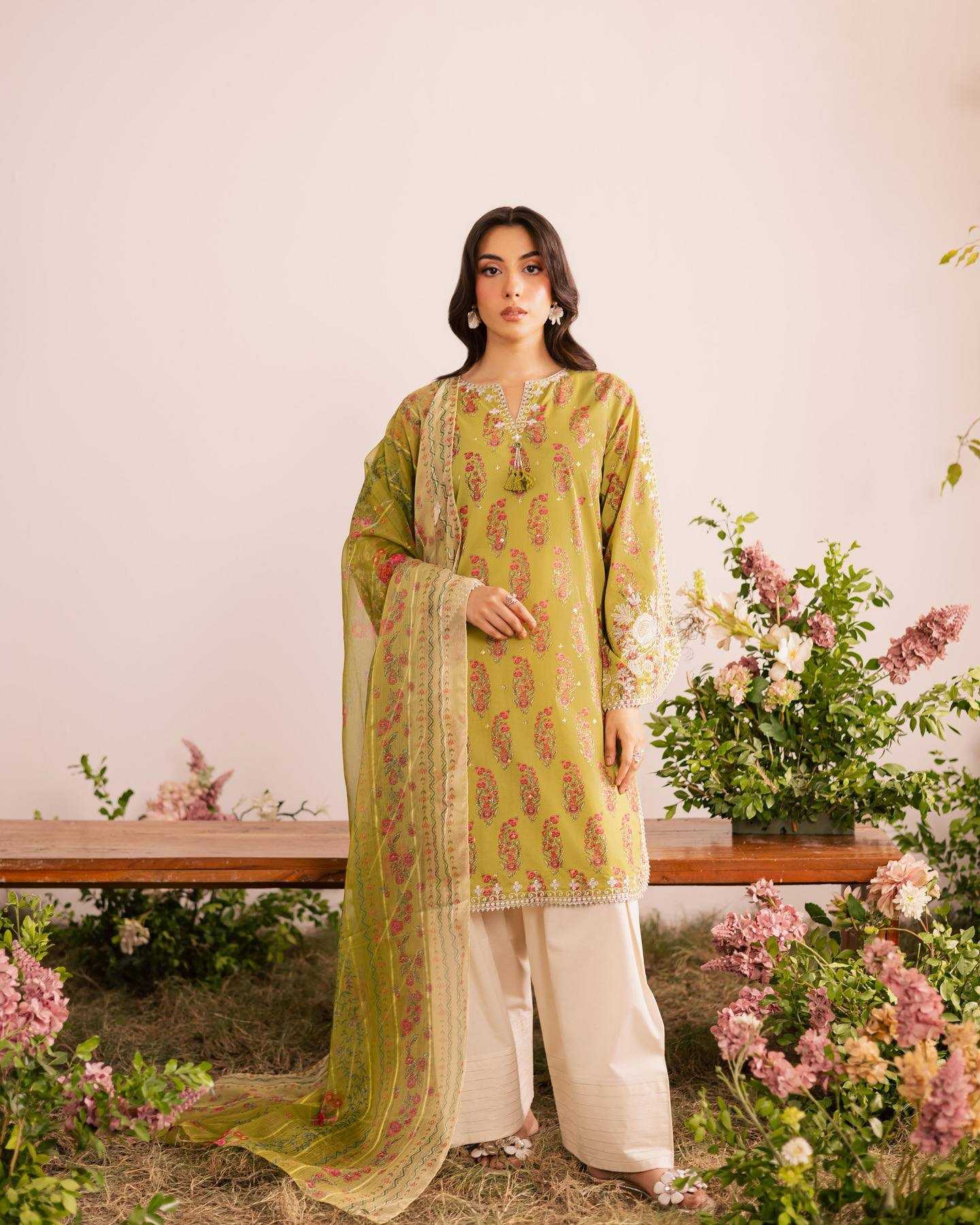 Heavy Crepe  Embroidered Dresses